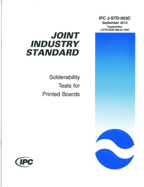 IPC J-STD-003C Solderability Tests for Printed Boards