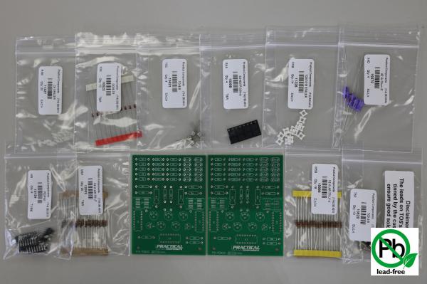 PC013 LEAD FREE Through-Hole Training Kits - 2 PCBs & Parts