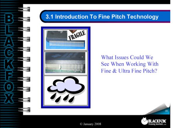 SMT Fine Pitch Soldering Training Materials