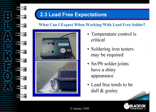 Lead-Free SMT Soldering Training Materials